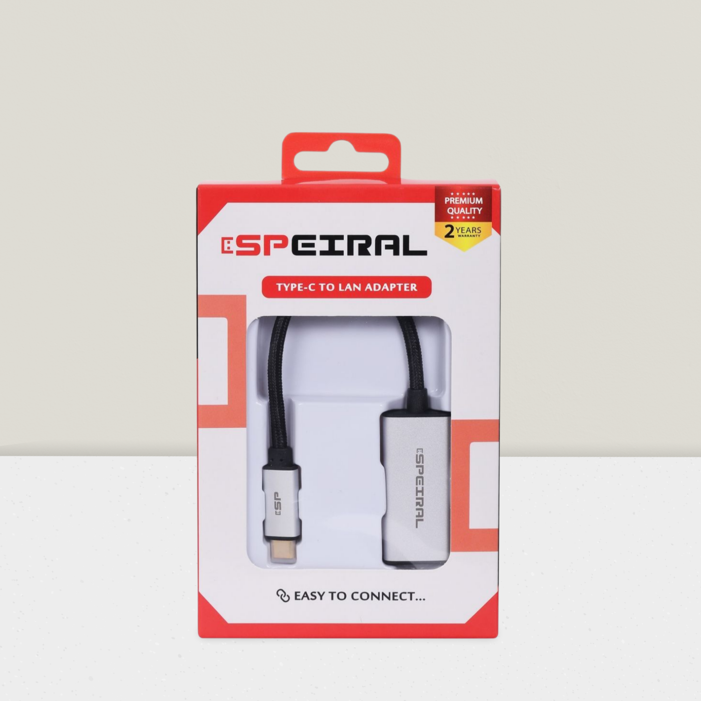Speiral Usb Type-C To Lan Rj45 Converter Adapter Cable-Giga 1000 Mbps -Spcla 2 Speiral Usb Type-C To Lan Rj45 Converter Adapter Cable-Giga 1000 Mbps -Spcla - Image 2