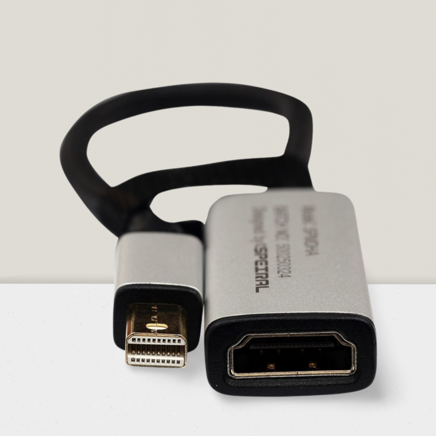Speiral Mini Displayport(Mini Dp) To Hdmi 4K Converter Adapter Cable-Spmha 4 Speiral Mini Displayport(Mini Dp) To Hdmi 4K Converter Adapter Cable-Spmha - Image 4